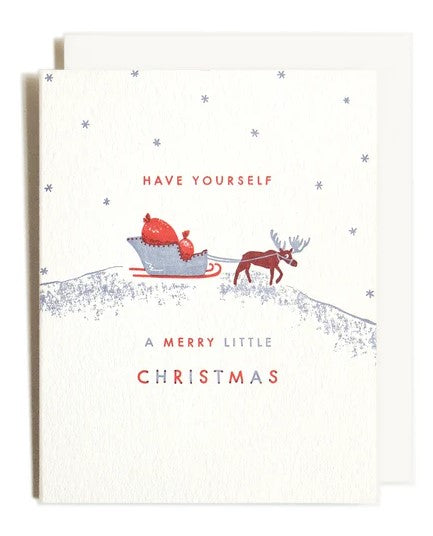Little Xmas Moose Card