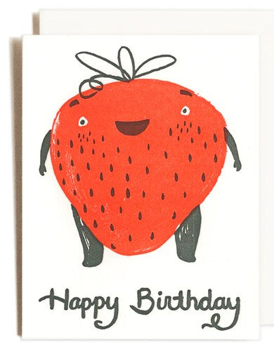 Strawberry Birthday Card