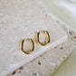 Hayden Gold Oval Earrings