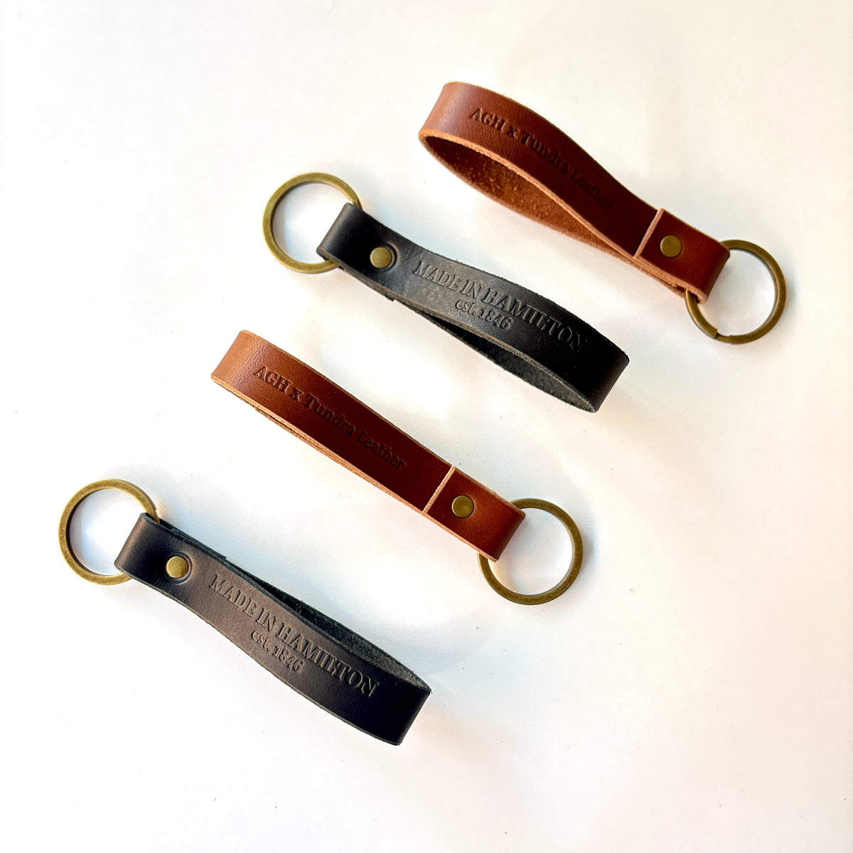 AGH x Tundra Leather Made in Hamilton Keychain