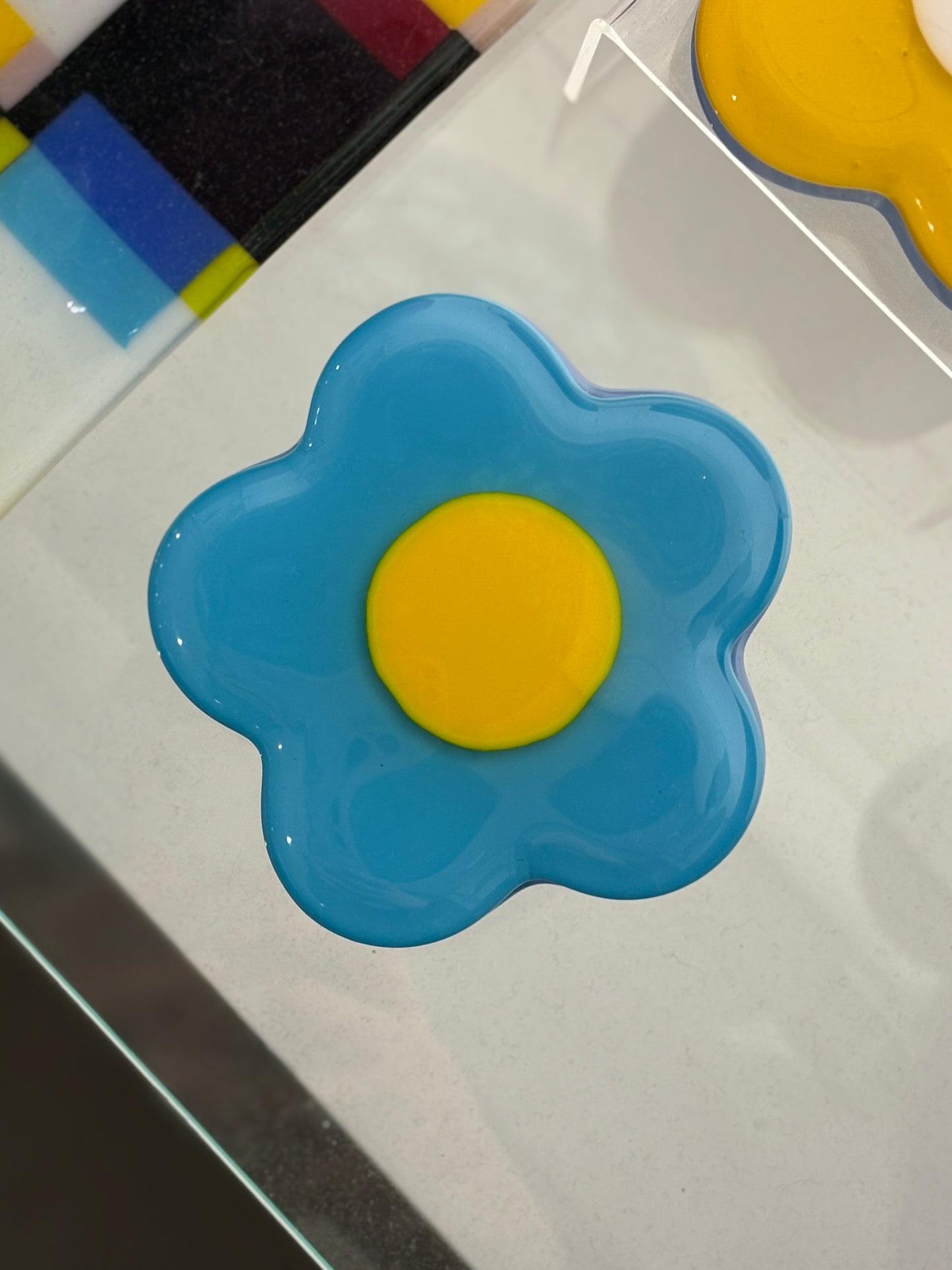 Glass Flower Coaster