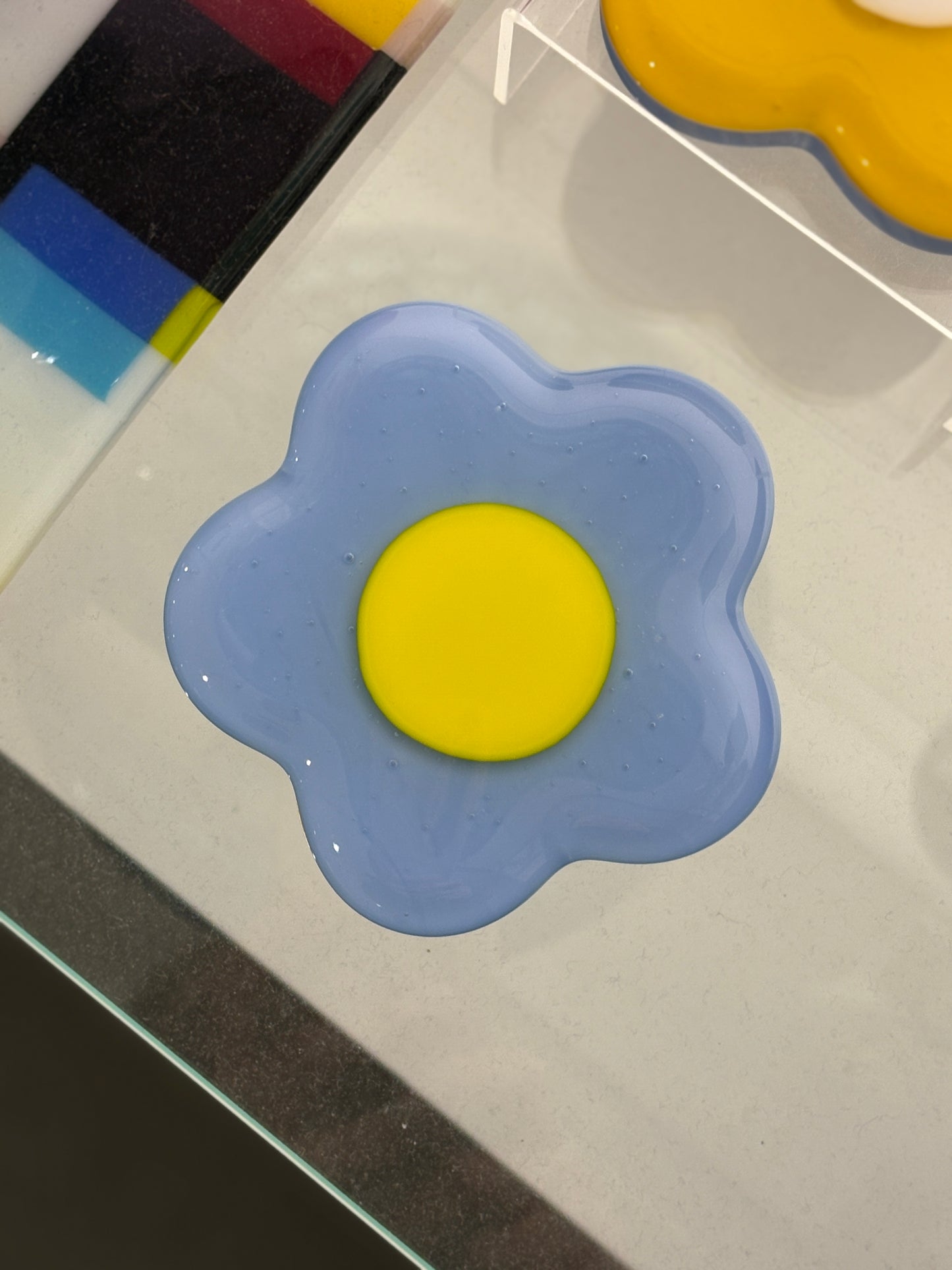 Glass Flower Coaster
