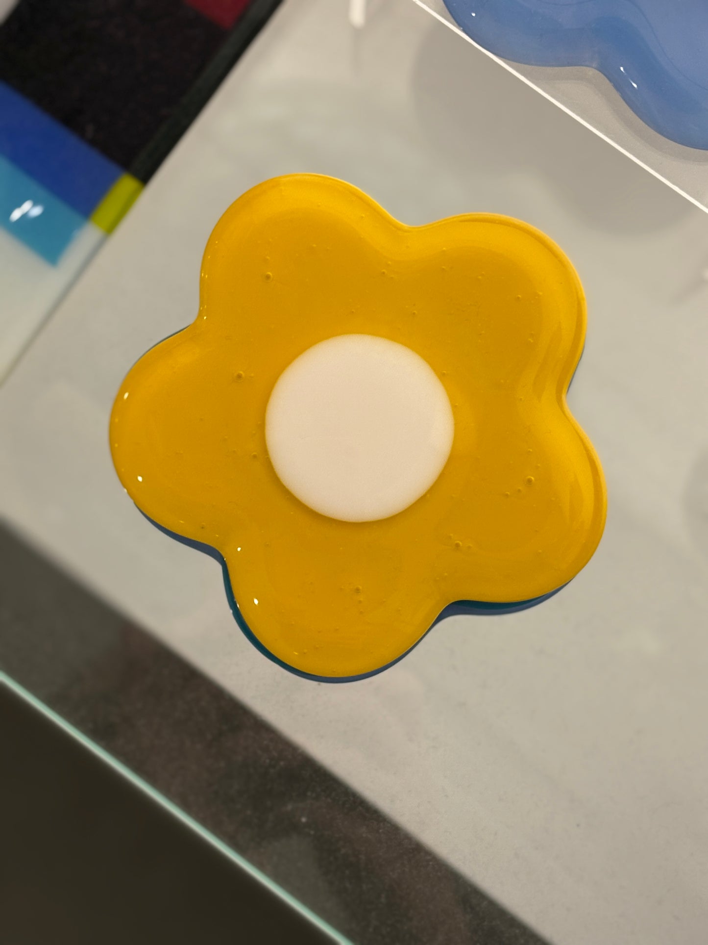 Glass Flower Coaster