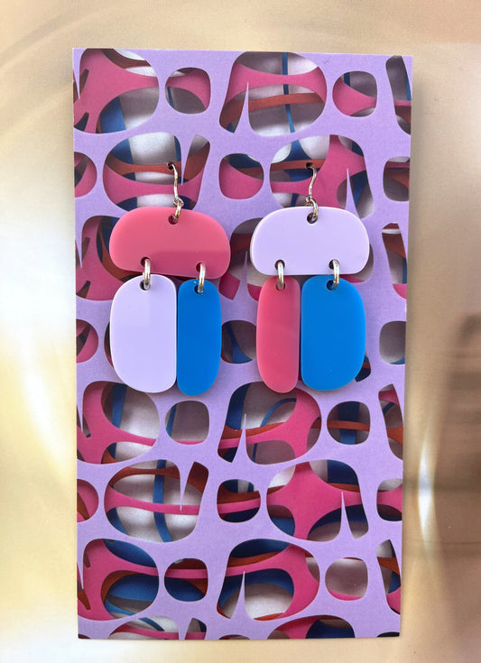 Remixed Ovoid Trio Earrings