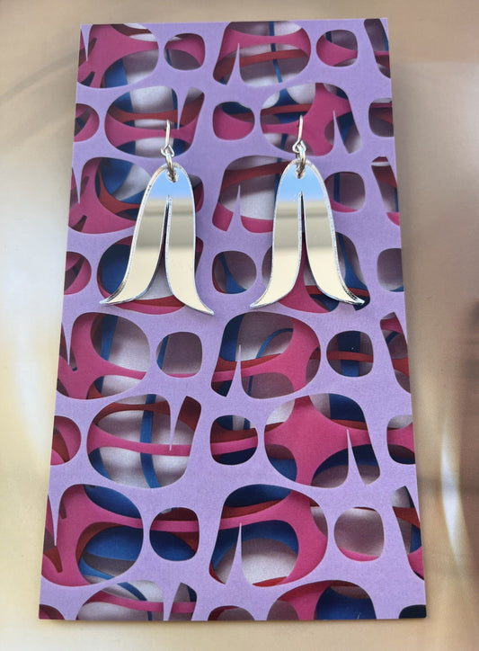 Joined Feathers Mini Earrings