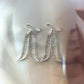 Joined Feathers Mini Earrings