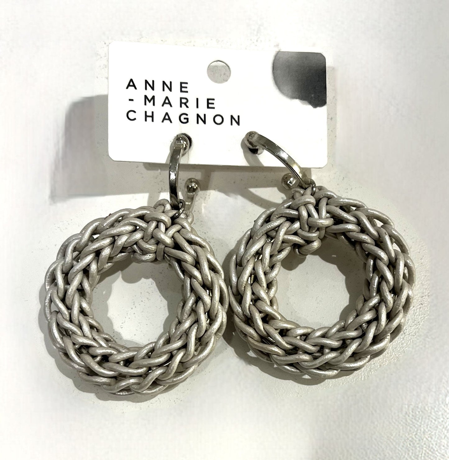 Tulum Pewter & White Earring