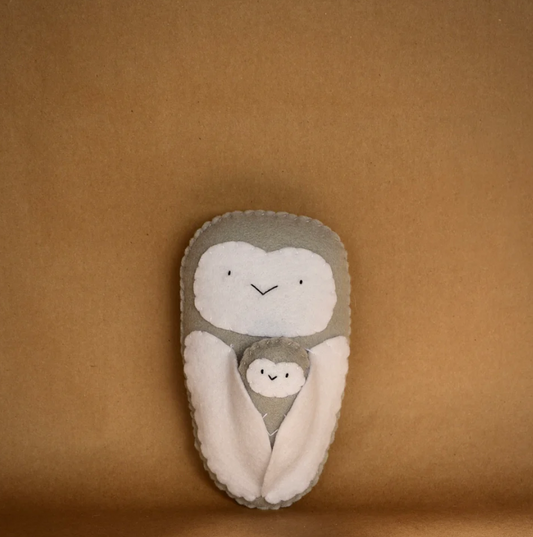 Jill + Jellybean Owls Grumpy Face