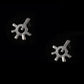 Burst Earrings Silver