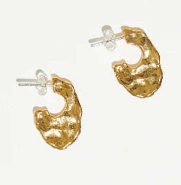 Small Oval Hoops Gold