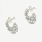 Small Oval Hoops Silver