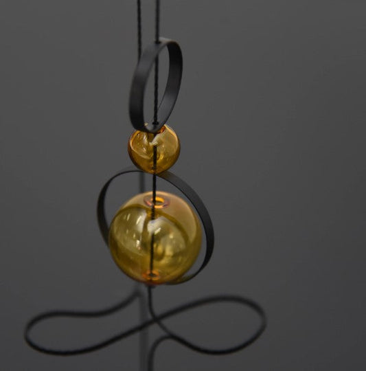 Glass Amber Spindles Necklace