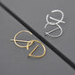 Gold Pi Hoop Earrings