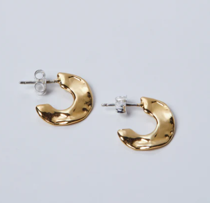 Mini Disc Studs Gold