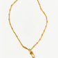 Heart Charm Clip Chain Gold