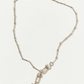 Heart Charm Clip Chain Rhodium