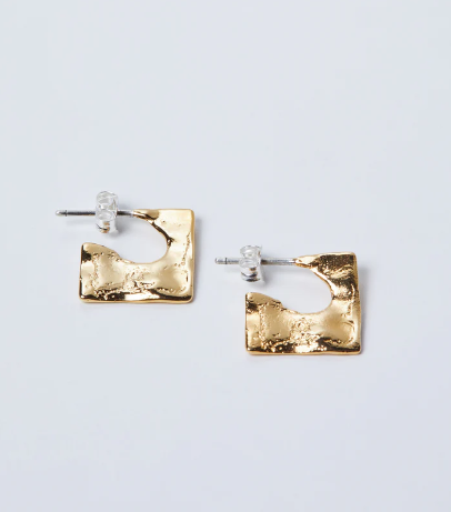 Mini Square Studs Gold