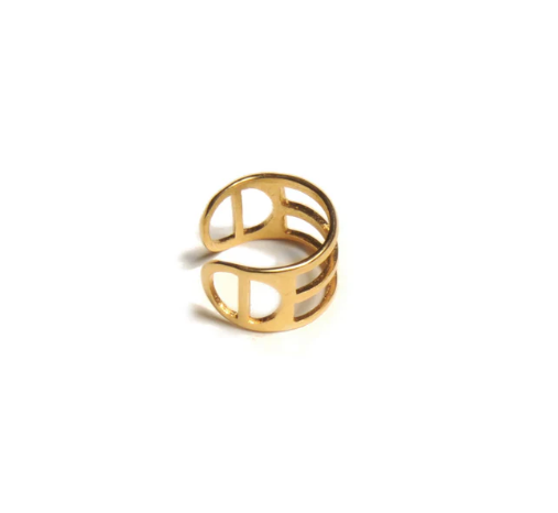 Tri-line Ring Gold