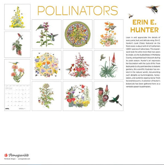 Pollinators 2026 Wall Calendar