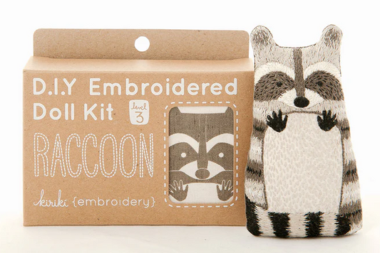 Raccoon Doll Embroidery Kit