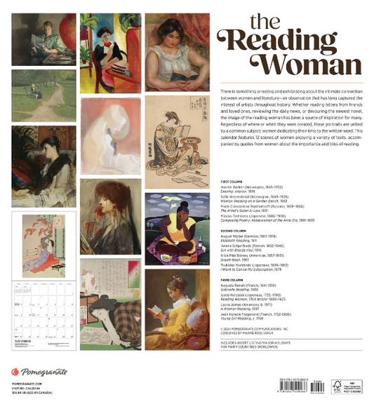 The Reading Woman 2025 Wall Calendar