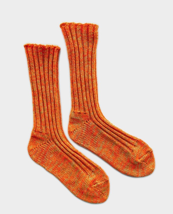 Sunday Socks Safety Orange Rib