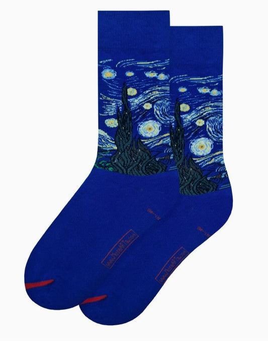 Starry Night Art Socks