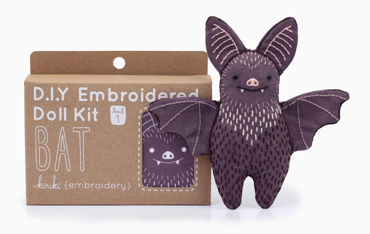 Bat Doll Embroidery Kit