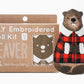 Beaver Doll Embroidery Kit