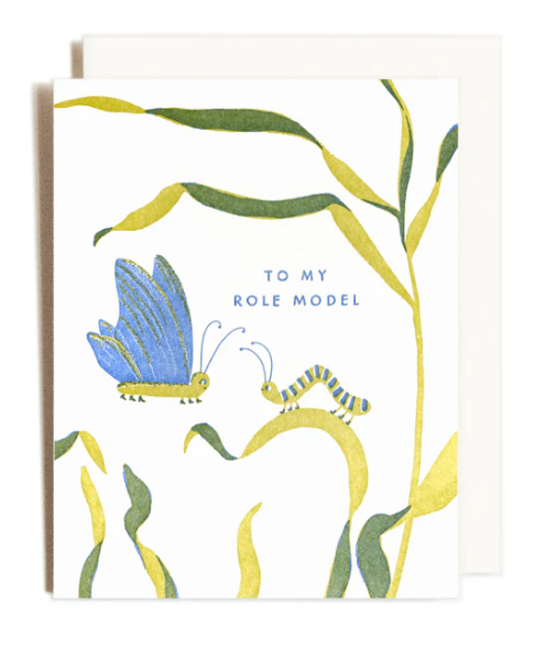 Role Model Letterpress Card