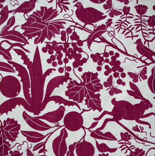 Carmine Linen Tea Towel