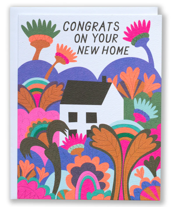 Psychedelic Garden Card