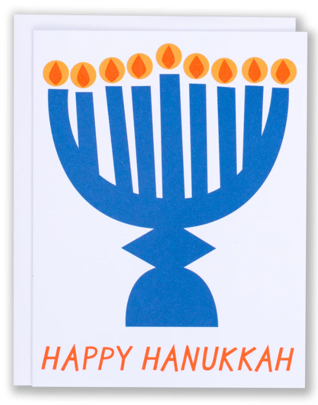 Hanukkah Menorah Card