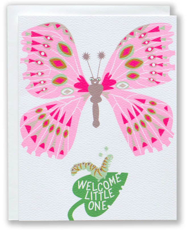 Caterpillar Baby Card