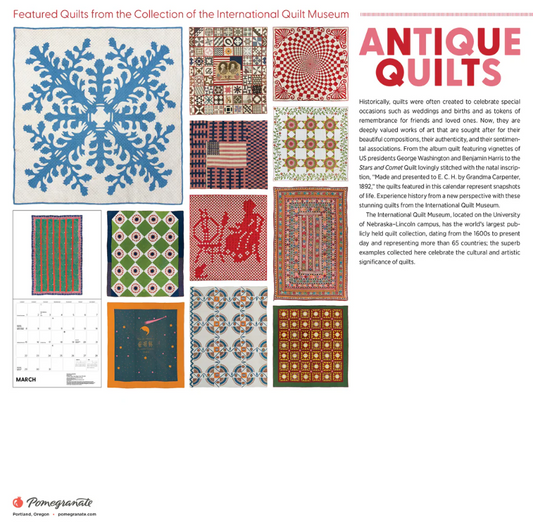 Antique Quilts 2026 Wall Calendar