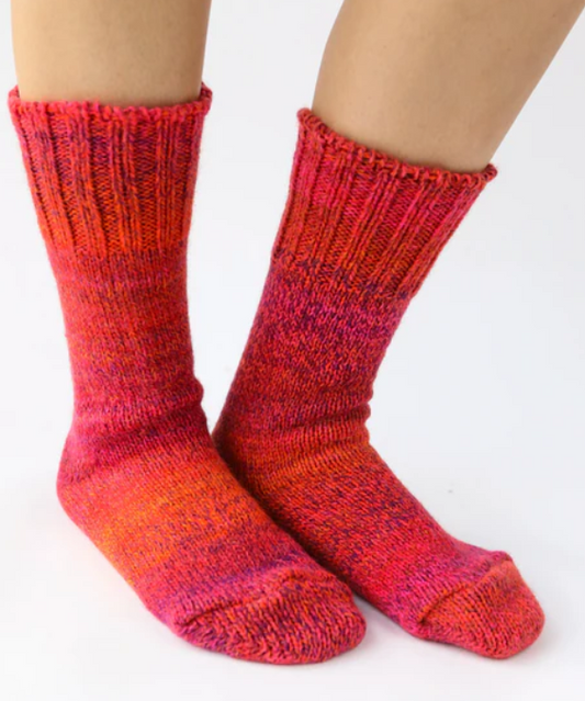 S/M Sunday Socks Pomegranate