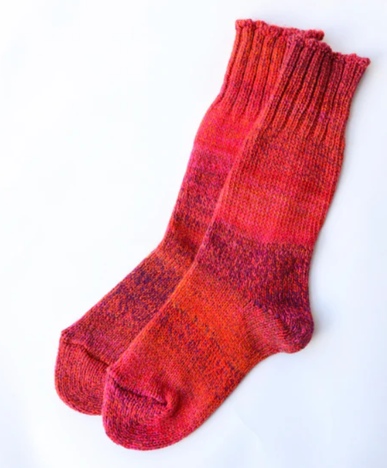 S/M Sunday Socks Pomegranate