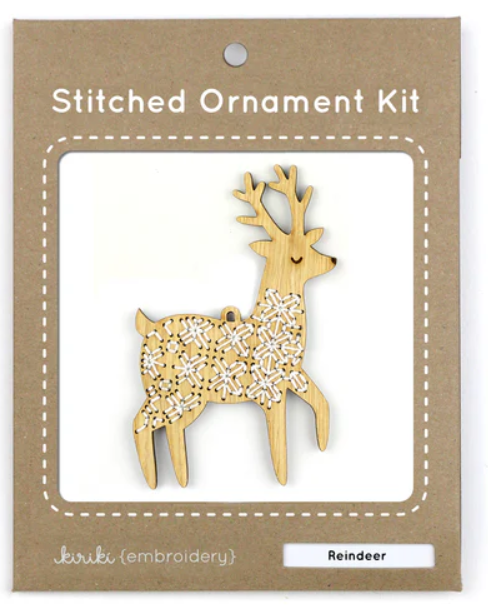 Reindeer Stitched Ornament Kit