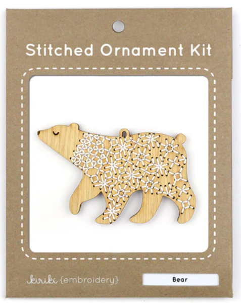 Bear Stitched Ornament Kit