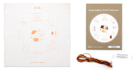 Autumn Embroidery Stitch Sampler