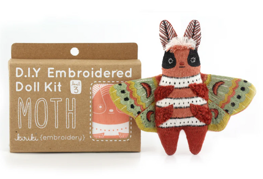 Moth Doll Embroidery Kit