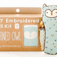 Horned Owl Doll Embroidery Kit