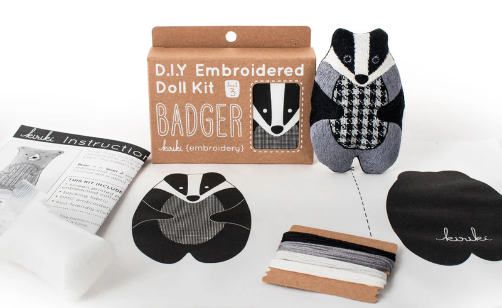 Badger Doll Embroidery Kit
