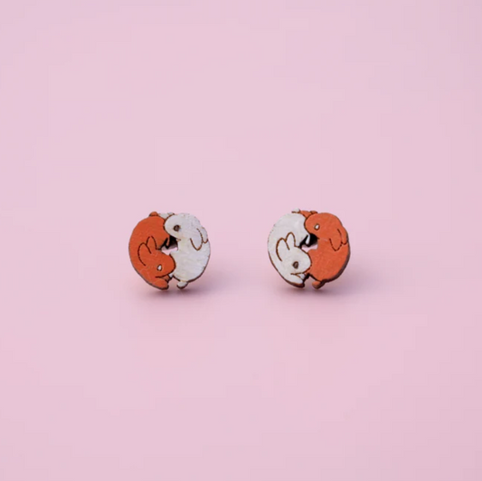 Moon Bunny Studs