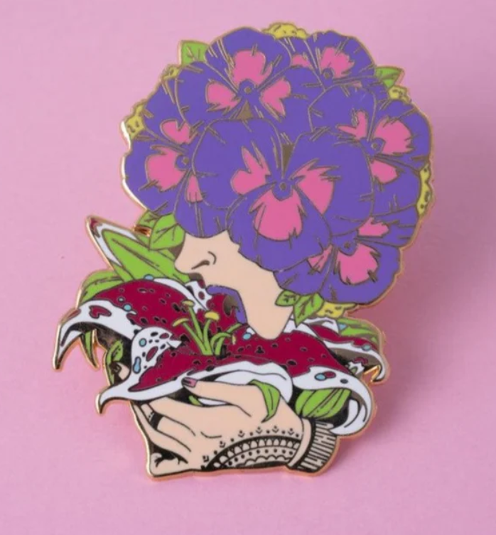 Pansy Enamel Pin