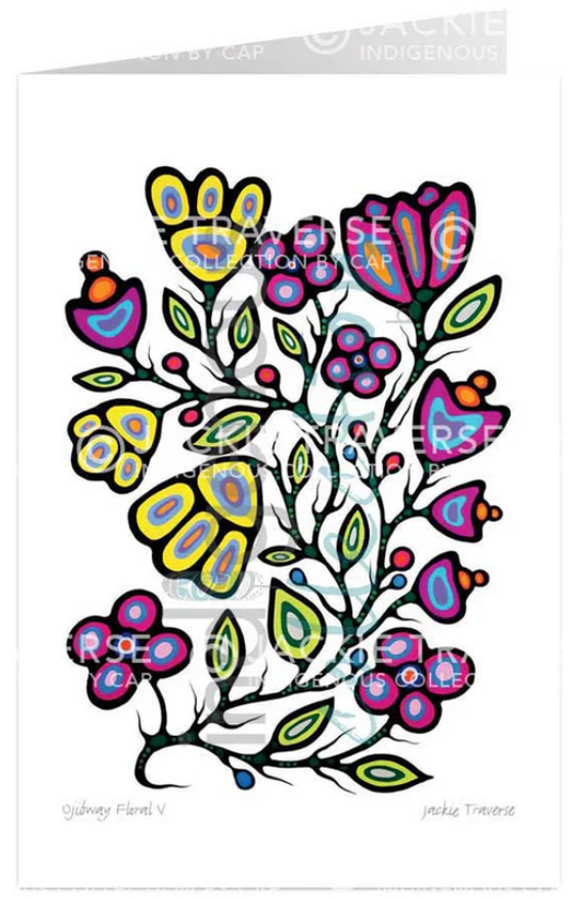 Ojibway Floral V Card