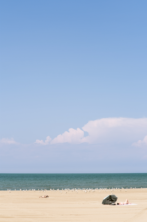 Sunbathers at Port Dalhousie