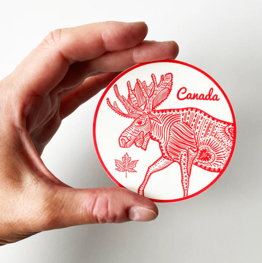 Canada Moose Vinyl Sticker