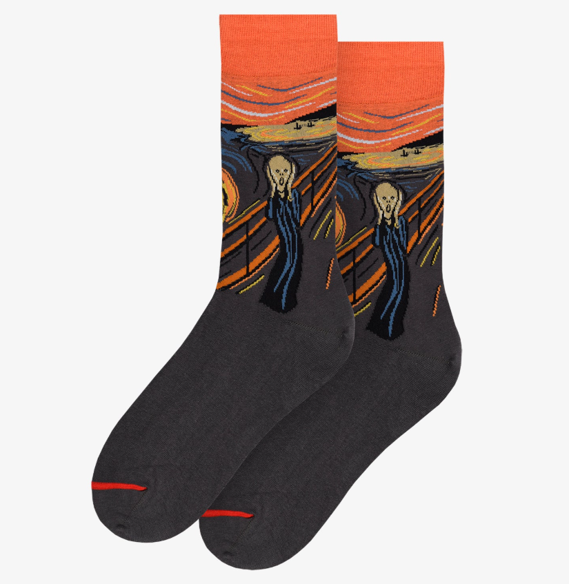 Sm The Scream Art Socks
