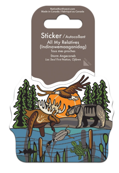 Native Northwest Indigenous Art Stickers